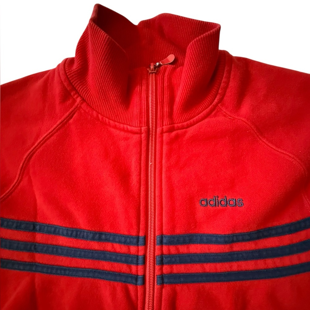 Vintage Adidas Full Zip Sweatshirt, Medium - Picture 3 of 8